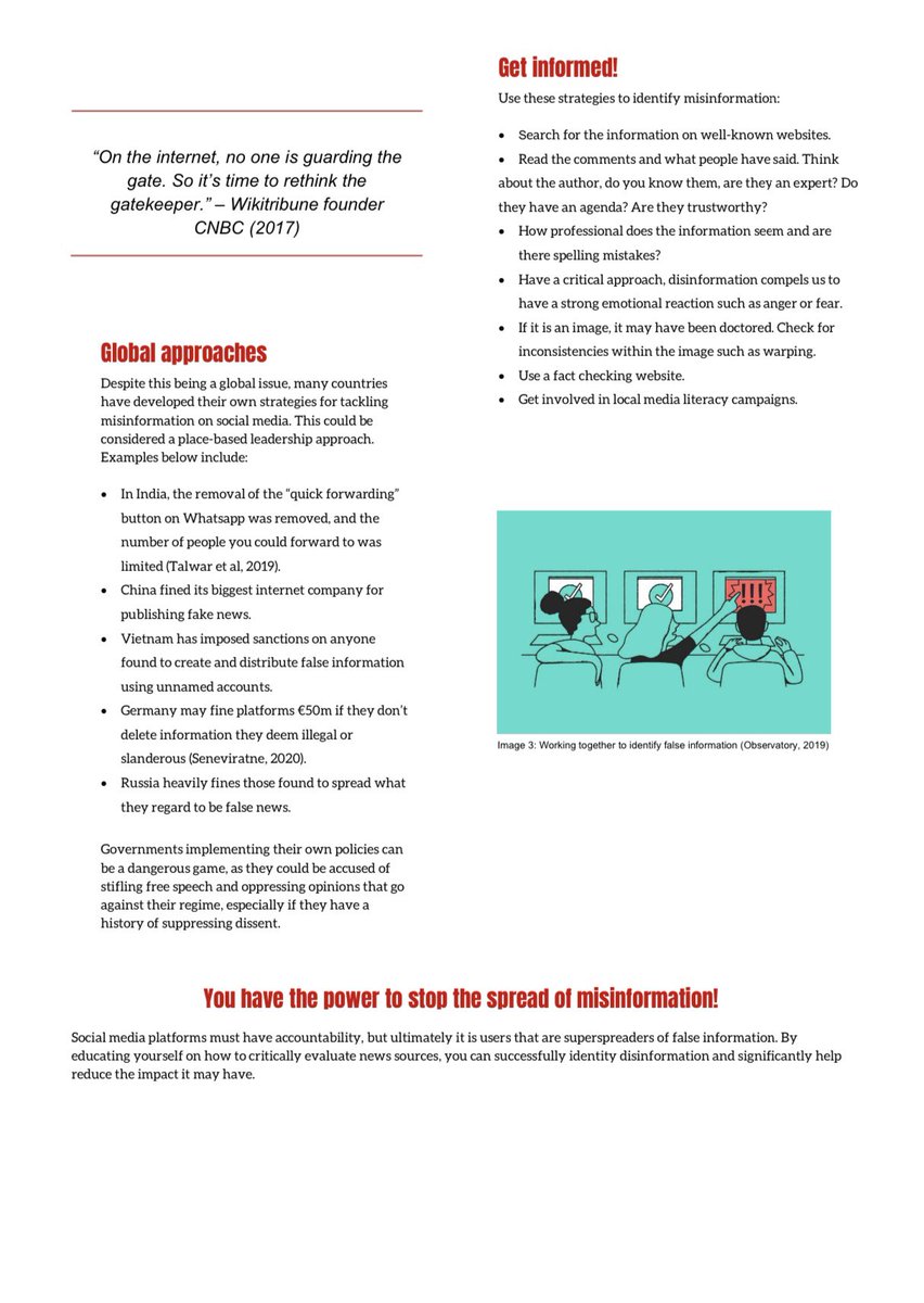 GeorgiabB329's tweet photo. Hi all, please read my call to action which is encouraging individuals to educate themselves on how to identify false information on social media. Any feedback welcome. Thank you #B329LeadershipChallenge https://t.co/h1veZpLpzS