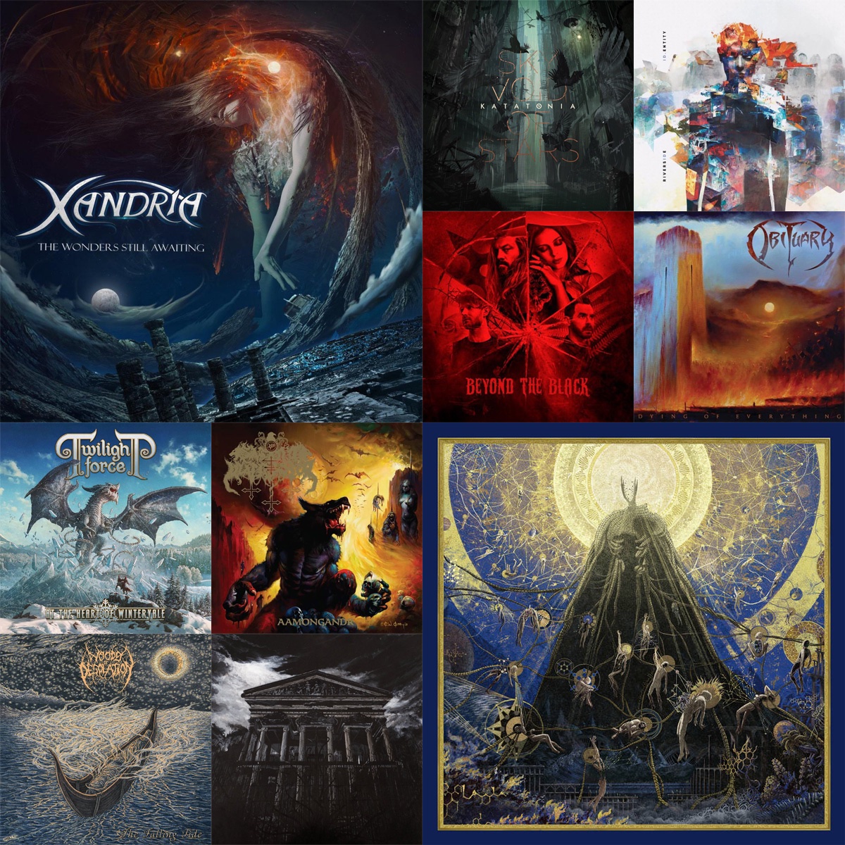 themetaltower's tweet photo. 🔥#Top100Metal👉https://t.co/GKVlyguOJo
#Xandria #AndOceans #Katatonia #Riverside #Obituary #BeyondTheBlack #SatanicWarmaster #TwilightForce #woodsofdesolation #MISÞYRMING https://t.co/pBrBn8BdFb