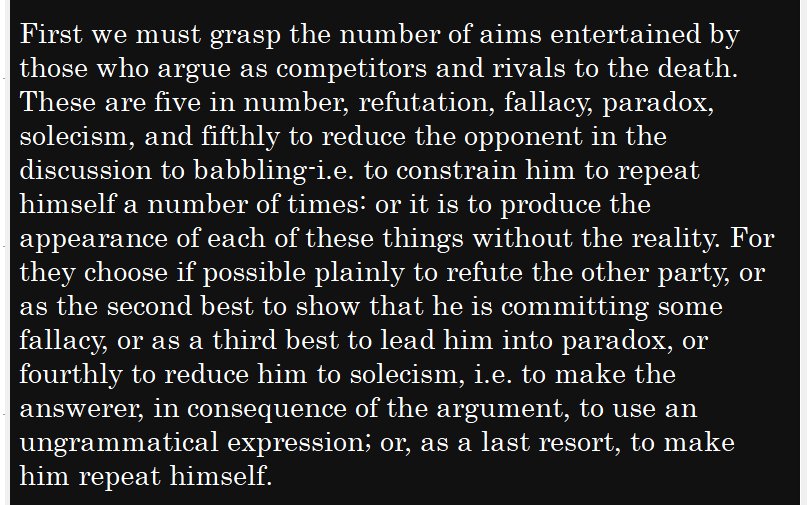 Words Salads have been around since the day of Aristotle.

#encycloids #philosophy #logic #WordSalad #wordsalads #babbling #repetition

classics.mit.edu/Aristotle/soph…