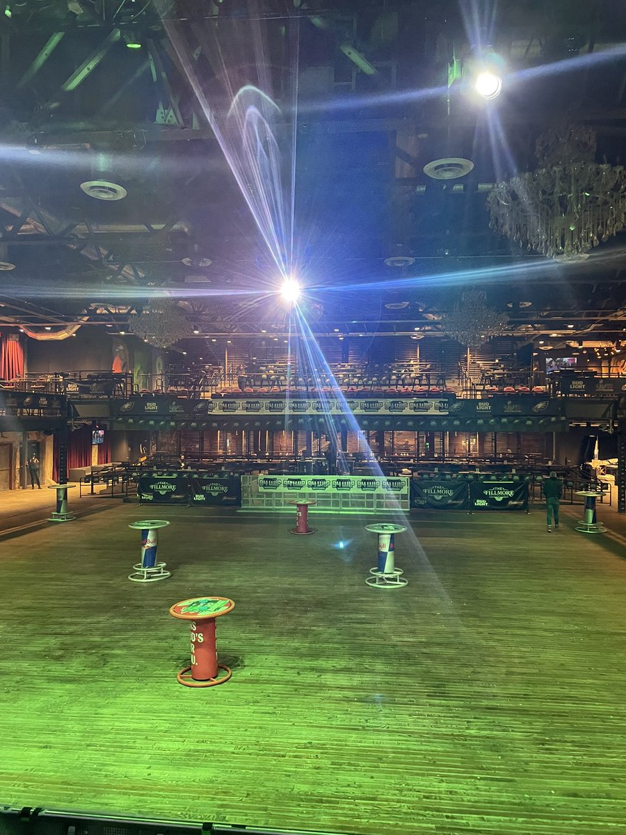 Bighugh53's tweet image. The calm before the storm! #TheFillmore #EaglesWatchParty