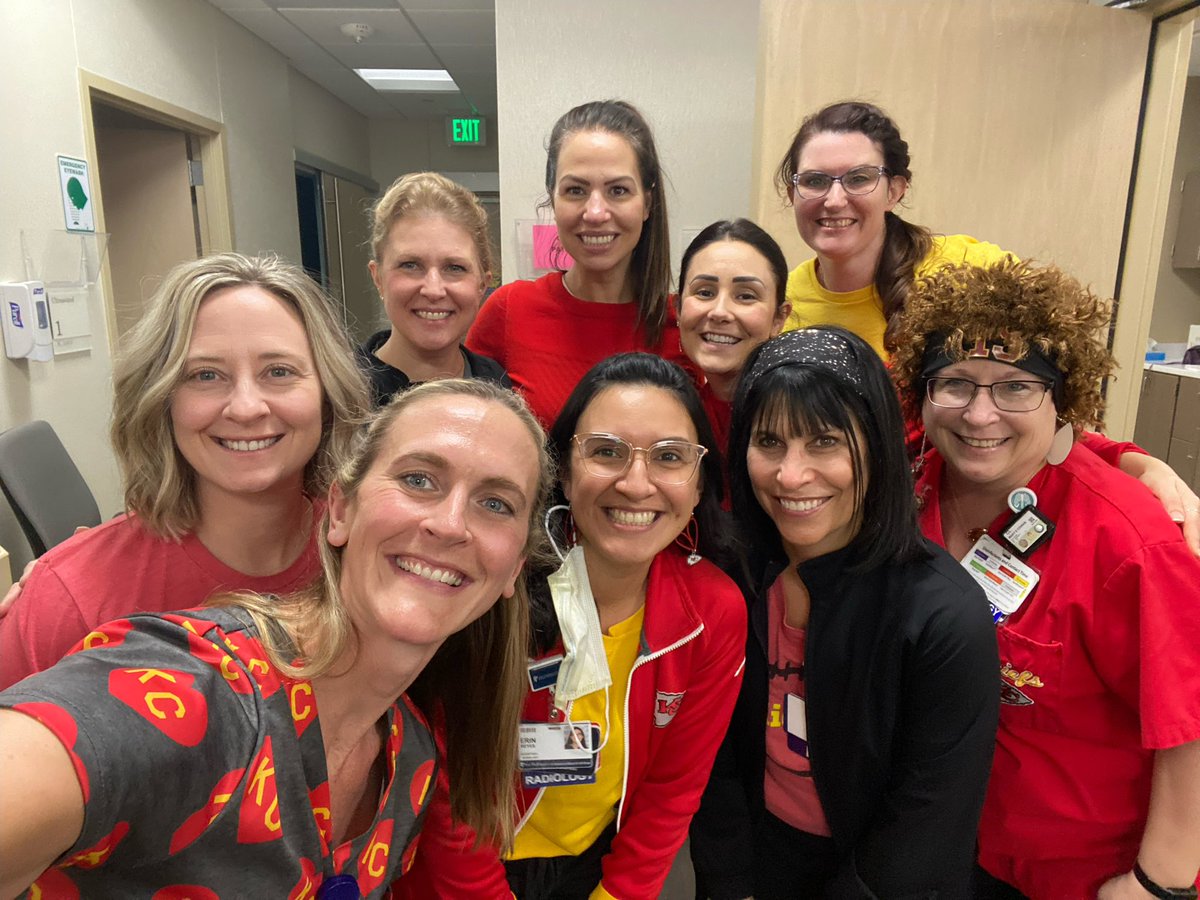 KUBreastImaging's tweet photo. @Chiefs, @KUBreastImaging and the whole team at @KUHospital are cheering you on!! Go Chiefs!!! https://t.co/8Y97i5UDtO