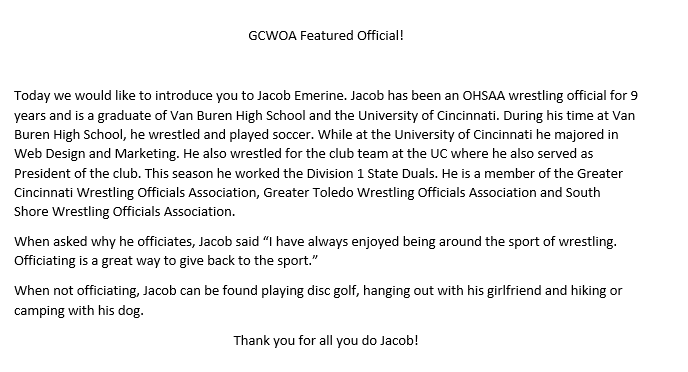 GCWOA's tweet image. @GCWOA #FeaturedOfficial #wrestling