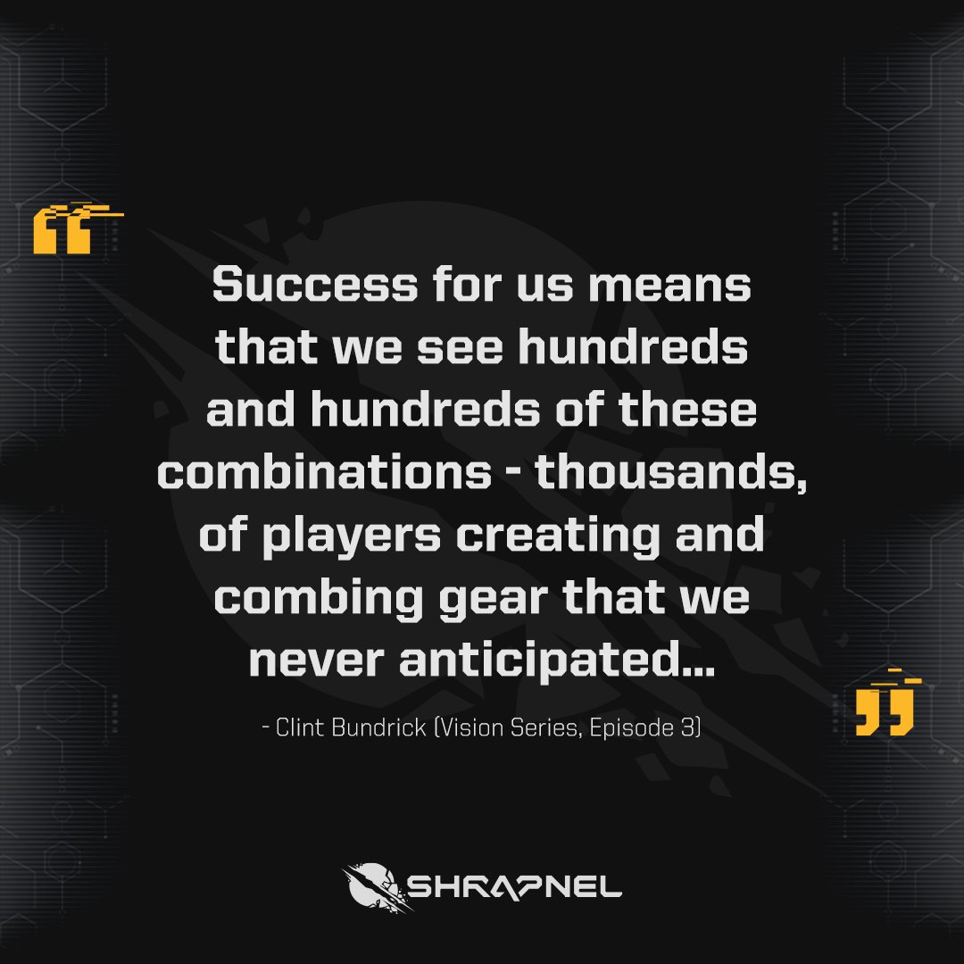Unleashing creativity and innovation through endless combinations 🔥 

Creative Director, Clint, discusses this in more detail in our latest #ShrapnelVisionSeries: go.shrapnel.com/3xf6zF8