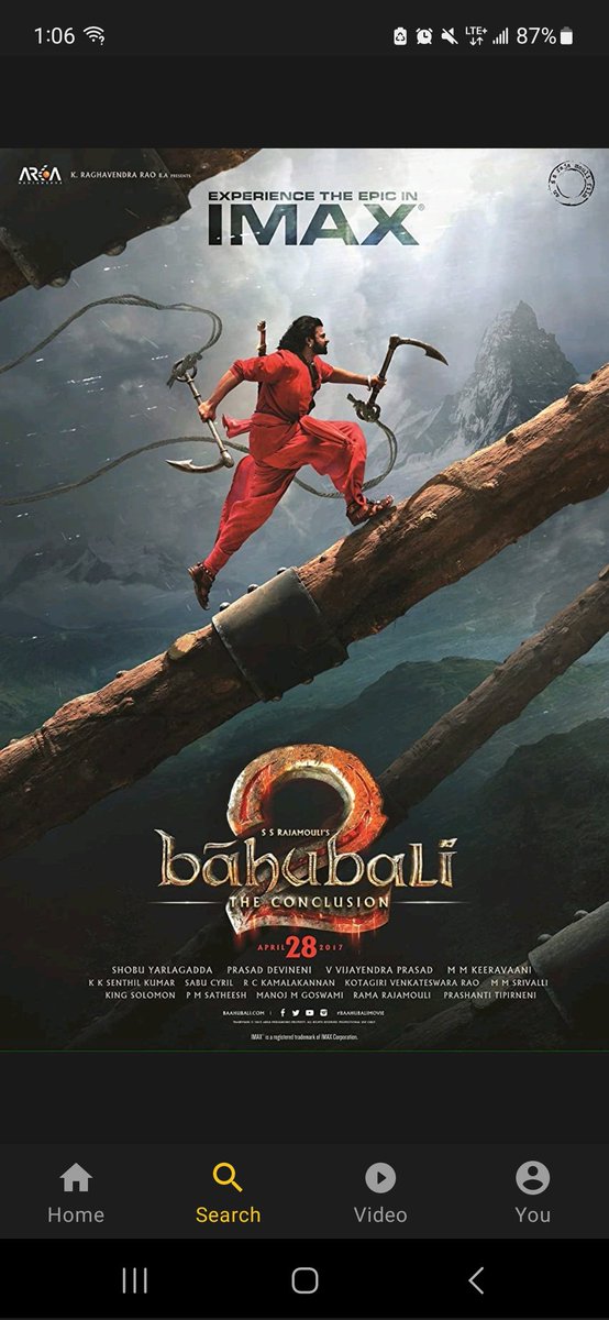 SamGorC's tweet image. #NowWatching #BaahubaliTheConclusion thanks @VIFFest! And that&apos;s it for this series. Hopefully we get another round of Indian cinema with another showcase of a director&apos;s work! 💯