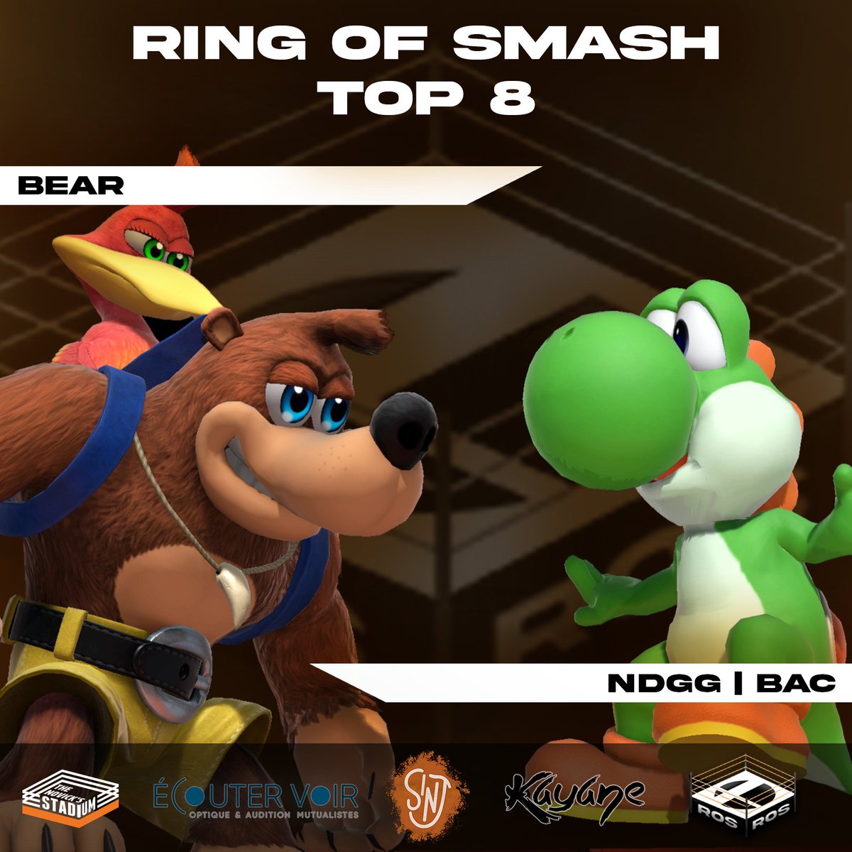 SINJCrew's tweet image. Losers TOP 8 #ROS3 :
@BacSSB vs @BearThurr 
 
➡️ twitch.tv/humanbombtv