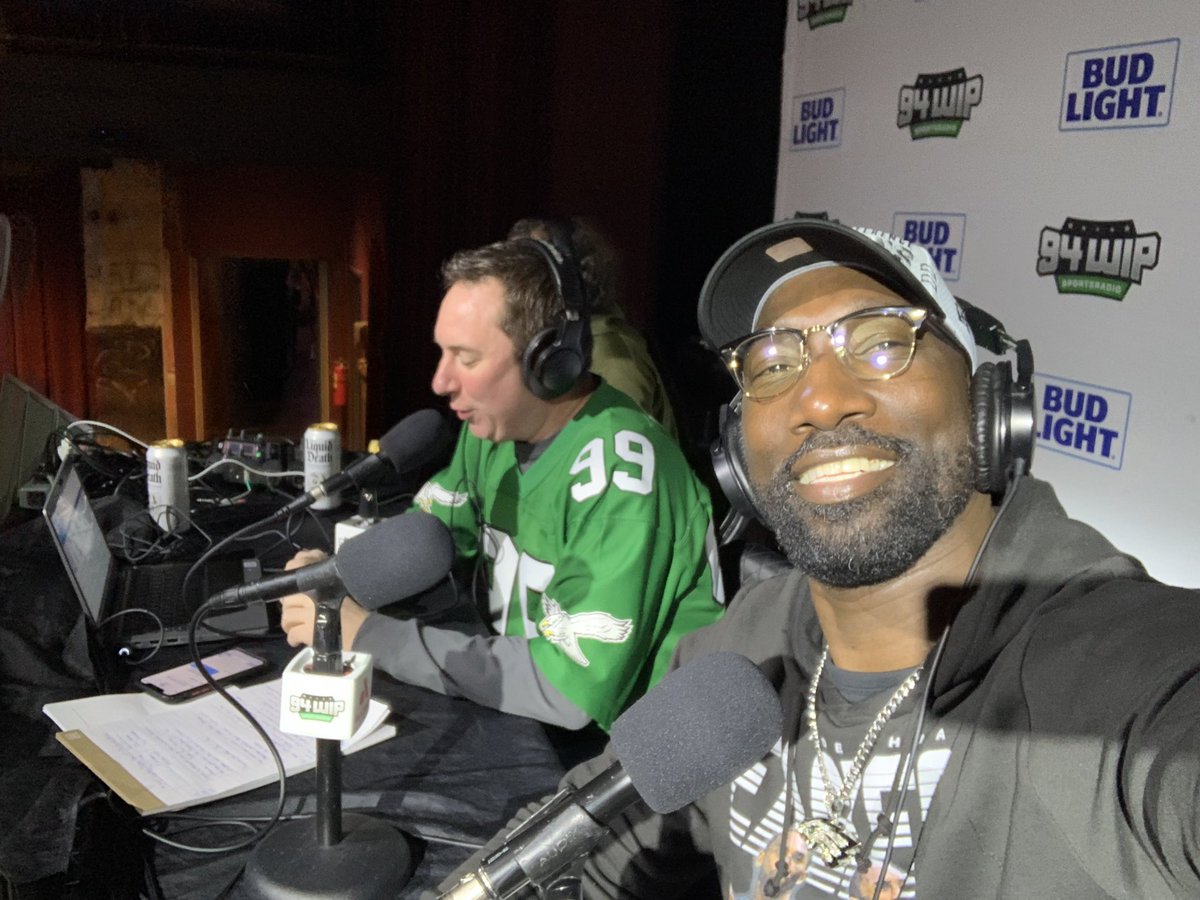 😎 @SportsRadioWIP #SuperSunday #TheFillmore #FlyEaglesFly 💚💚💚💚💚💚
