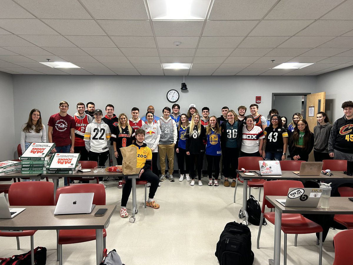 SPADUofL's tweet image. Class spotlight: @Swimtastic4 Digital Development class did a fantasy NBA draft alongside their Microsoft Excel module. Some potential GM’s down the road in this group👀