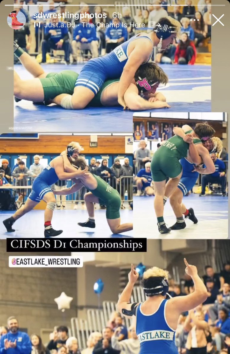 D1 CIF wrestling, representing the Metro division.  Proud of my lil man