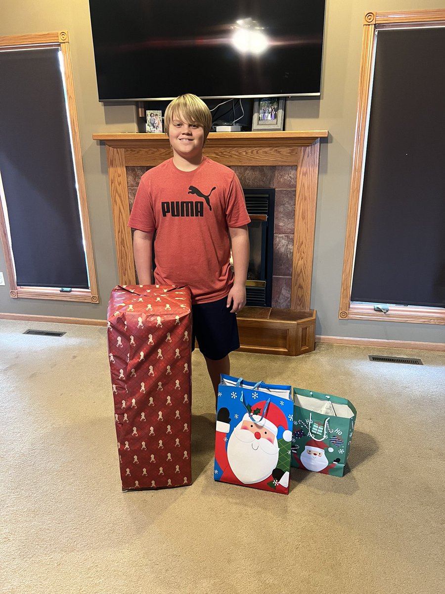 05jtrue's tweet photo. My son turns 13 today. Which meant Mom got to take a pic. Hoping this is the year of the haircut. https://t.co/KX39HOnHOL