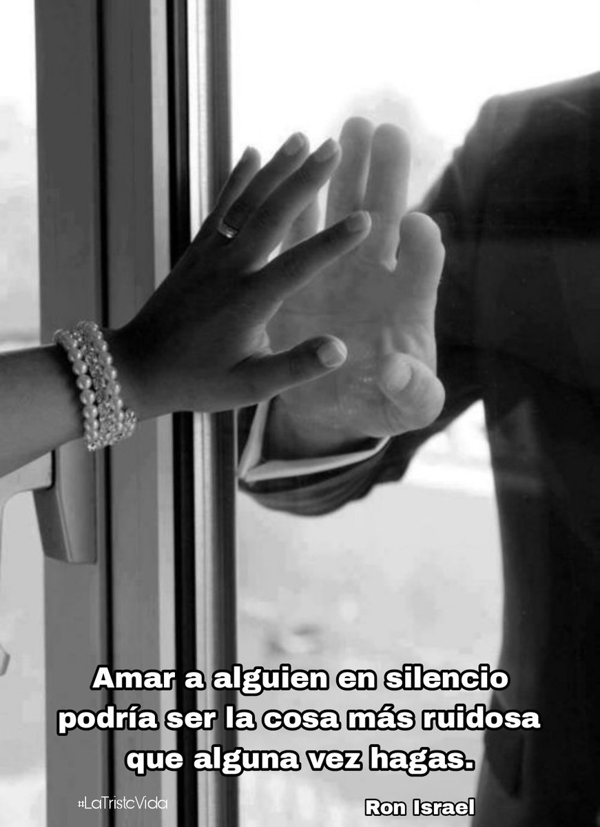 LaTristeVidaMx's tweet photo. #LaTristeVida

Amar a alguien en silencio podría ser la cosa más ruidosa que alguna vez hagas.

#RonIsrael https://t.co/E5qDWwnvFk