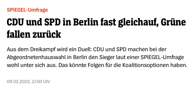 Auch kein guter Abend für #Civey. #Berlinwahl2023 <a href="/derspiegel/">DER SPIEGEL</a> @tagesspiegel
