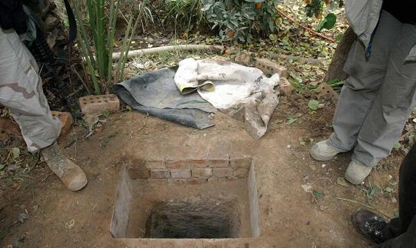 Saddam gibi delikte saklanma ortaya çık.