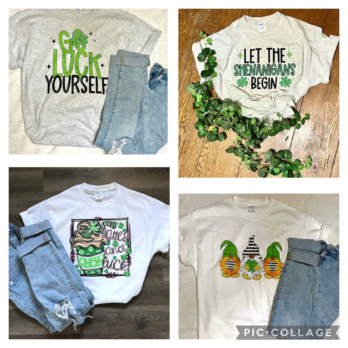 🍀☘️🍀St. Pattys Ts ready to go!!🍀☘️🍀 l-l-creations-2043.myshopify.com #StPattys2023 #smallbusiness #goluckyourself #luckoftheirish