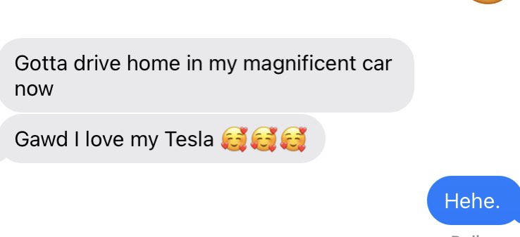 somi_teslagirl's tweet photo. Gotta love it. 😁🥰

#TextFromAFriend @Tesla #Community https://t.co/95WsJNbabn