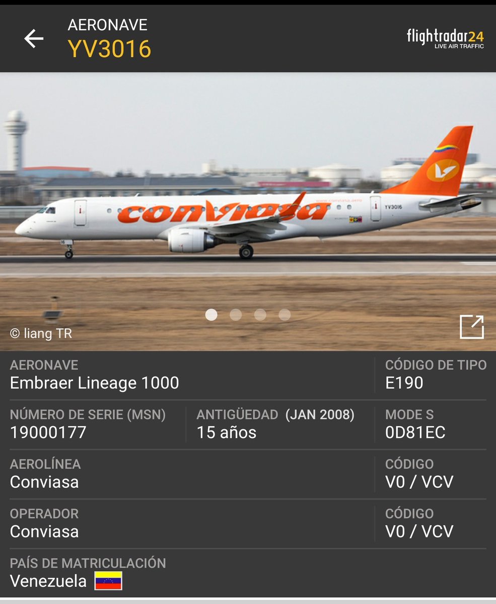 Arr3ch0's tweet photo. El dictador de Cuba Díaz-Canel no sólo anda paseando por México y Belize en el Avión Presidencial alternativo de #Venezuela Embraer Lineage 1000 disfrazado de Conviasa #YV3016 sino que su comitiva anda en el #YV2912 https://t.co/s5XJzTLnht