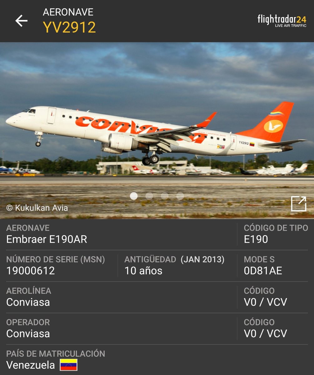 Arr3ch0's tweet photo. El dictador de Cuba Díaz-Canel no sólo anda paseando por México y Belize en el Avión Presidencial alternativo de #Venezuela Embraer Lineage 1000 disfrazado de Conviasa #YV3016 sino que su comitiva anda en el #YV2912 https://t.co/s5XJzTLnht