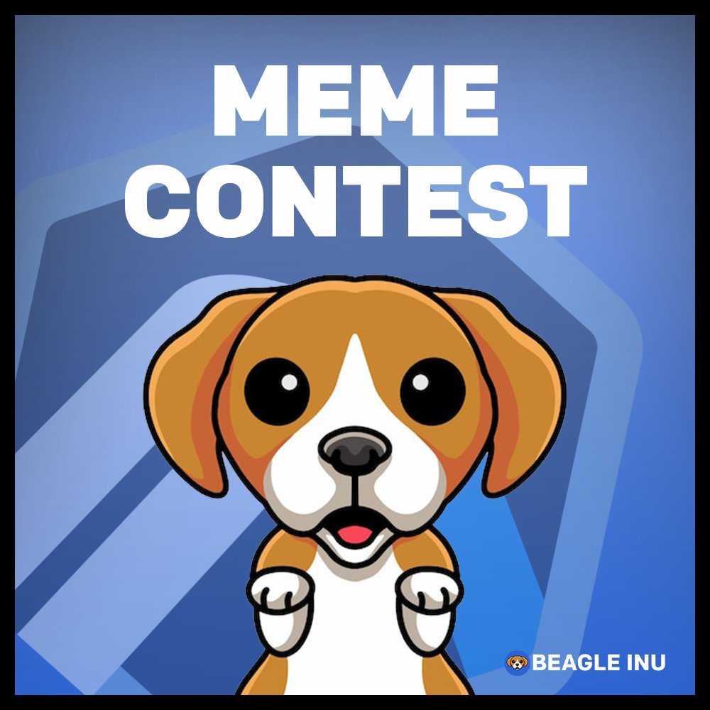 RealBeagleInu's tweet photo. 🐶 Beagle Inu - Meme Contest 🐶

Create memes, videos or arts and comment below👇

Use hashtags #BeagleInu $BEAGLE #Arbitrum and follow us!

We will pick 3 winners to win 0.1 ETH each

Ends in 72 hours from now🚀

#MemeContest #MemeCompetition #GiveAway https://t.co/WFIUIgj1yZ