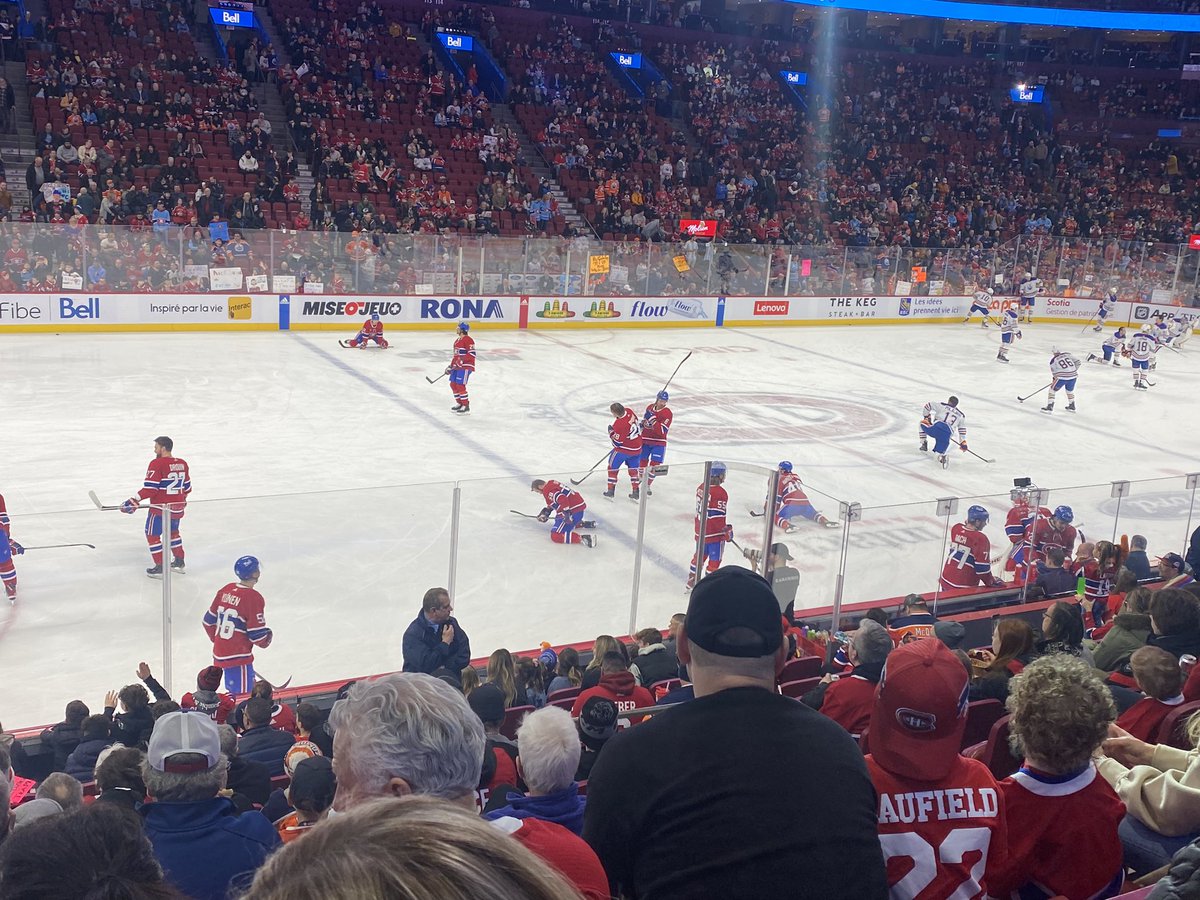 @ the Oiler / Habs game/ go Oil!!🏒