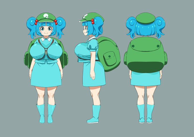 にとりちゃん。リュック。キャラ表。 