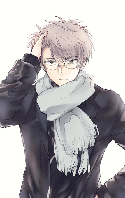 「1boy grey scarf」 illustration images(Latest)