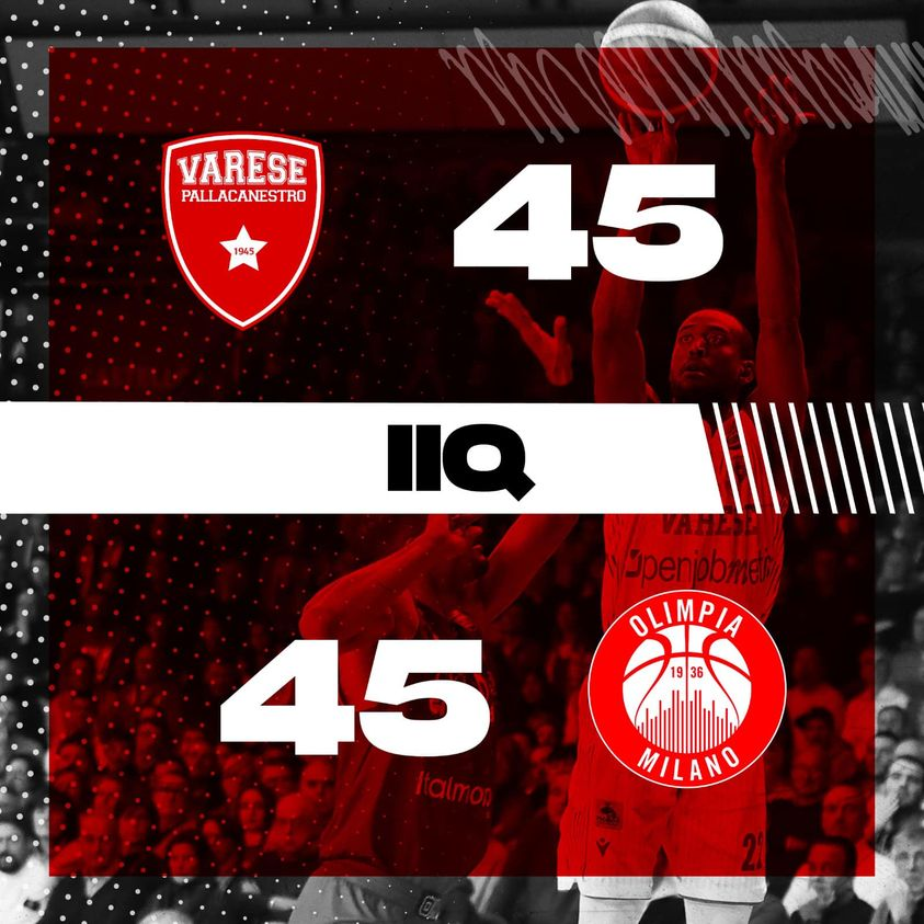 PallVarese's tweet photo. Partita super equilibrata a #Masnago ⚖️ Il risultato è 4️⃣5️⃣-4️⃣5️⃣
#VarMil #NoiSiamoVarese https://t.co/5f6HWv9Yxr