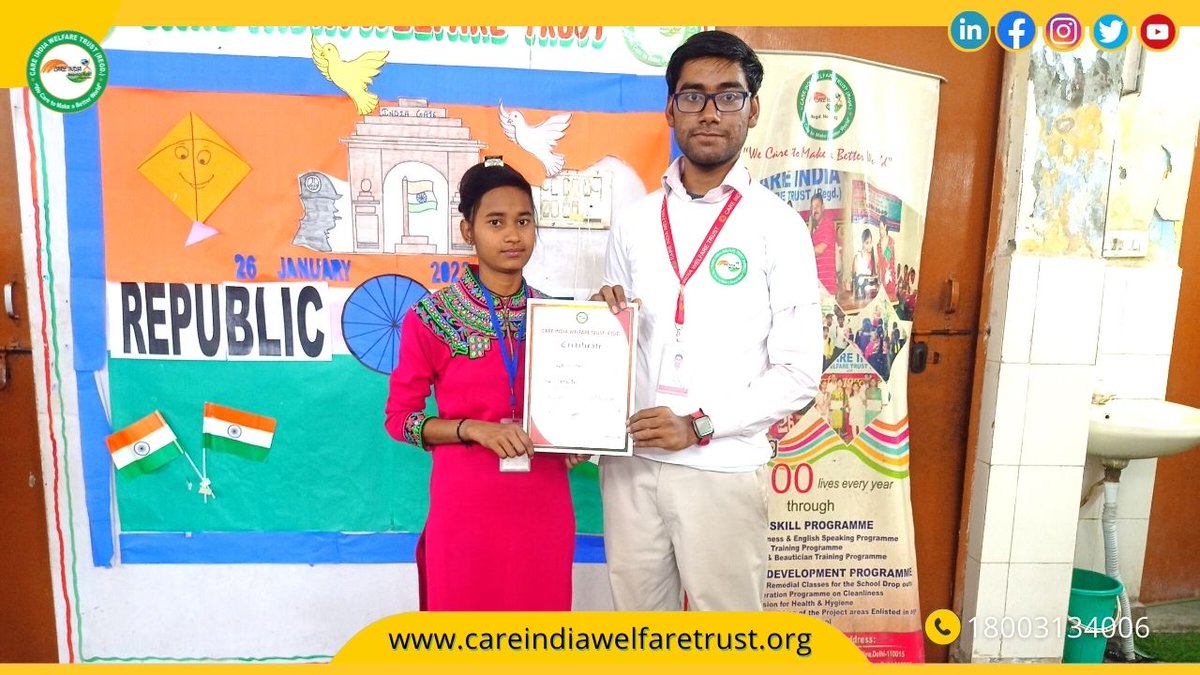 ciwtrust's tweet image. Certificates were given on completion of Basic of Computer course to the children of computer class at our Vocational Center Kirti Nagar.
#careindiawelfaretrust #ciwt #basicofcomputer #comutercourse #computerclass #computercertificate #achivments🏆 #technology #computer #tech