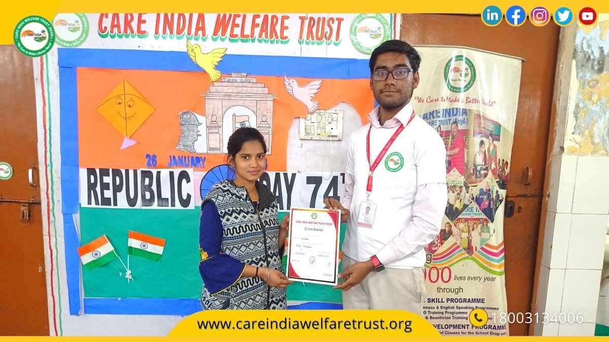 ciwtrust's tweet image. Certificates were given on completion of Basic of Computer course to the children of computer class at our Vocational Center Kirti Nagar.
#careindiawelfaretrust #ciwt #basicofcomputer #comutercourse #computerclass #computercertificate #achivments🏆 #technology #computer #tech