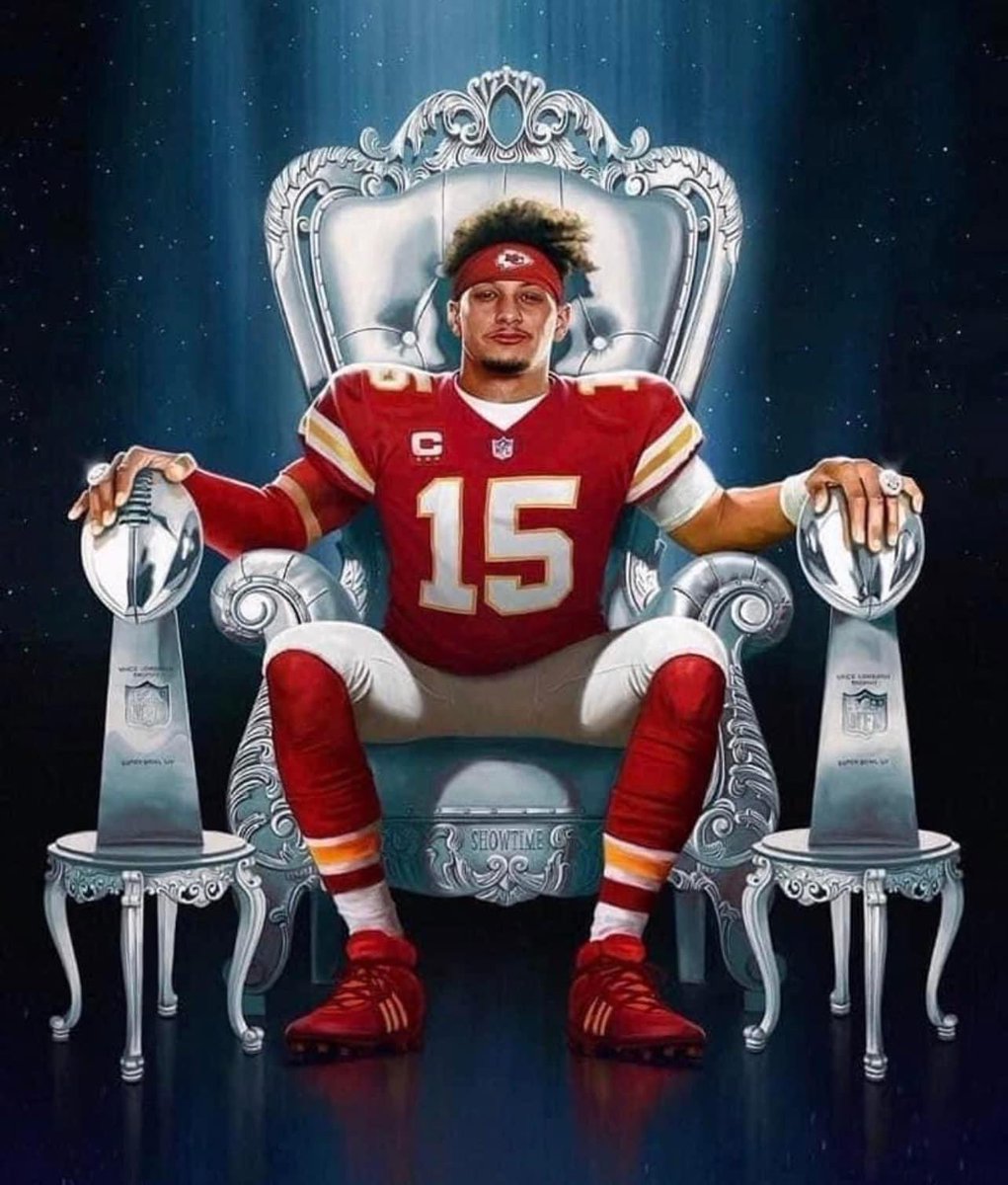 Farzin21's tweet photo. Patrick Mahomes is going to win his second Super Bowl! https://t.co/TESfmnHYN5