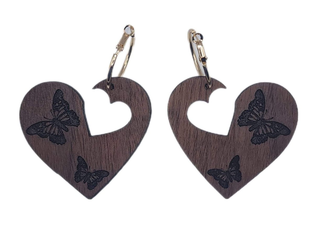 m.me/10916552876042…
Laser engraved heart in Heart, with butterfly Laser
engraving 60 mm earrings on Hoop!
#hoopearrings #laserengraving #butterflies