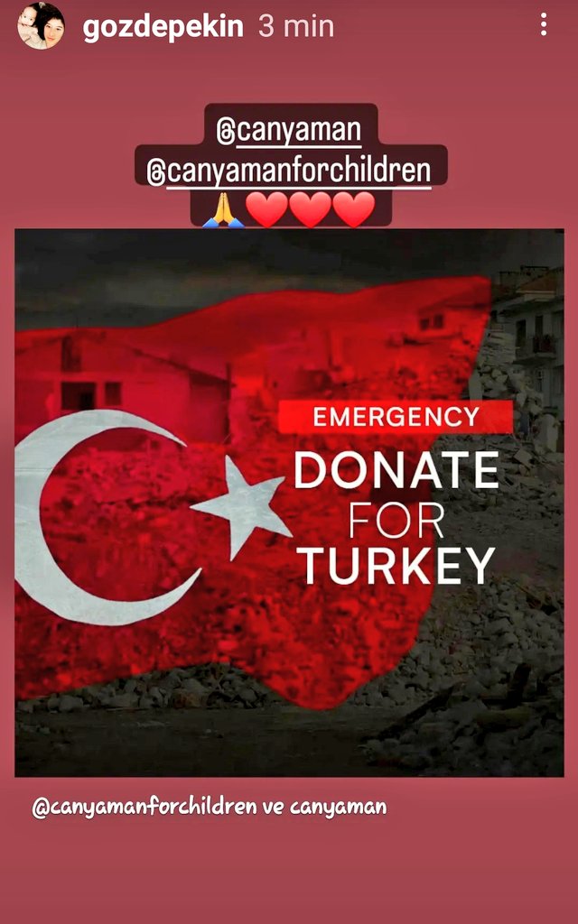La mamá de Pamir sabe de primera mano lo que es la solidaridad y por eso la pide para los que ahora necesitan ayuda  🙏🏽💖

#CanYaman 
#CanYamanForChildren 
#TurkeySyriaEarthquake