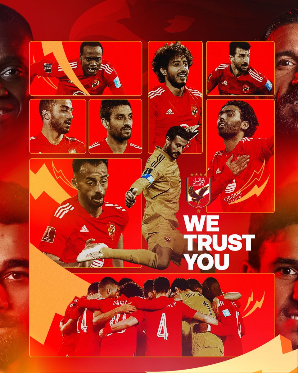 AlAhly's tweet photo. We Trust You 🦅💪 https://t.co/9bNN5jwFk6