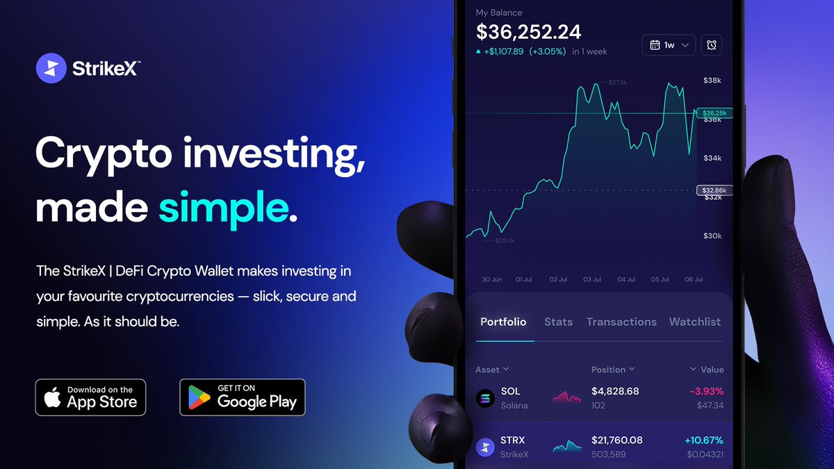 Have you made the switch yet? 👀

Download the #StrikeXWallet now for a chance to win $1000 STRX

tradestrike.io/strikex-wallet/

🔹Download StrikeXWallet 
🔹RT &amp; Follow <a href="/TradeStrikeBVI/">StrikeX</a> 
🔹Hold at least 5000 $STRX 
🔹Post your QR code in the comments.

#StrikeX #DeFi #Crypto #Giveaway