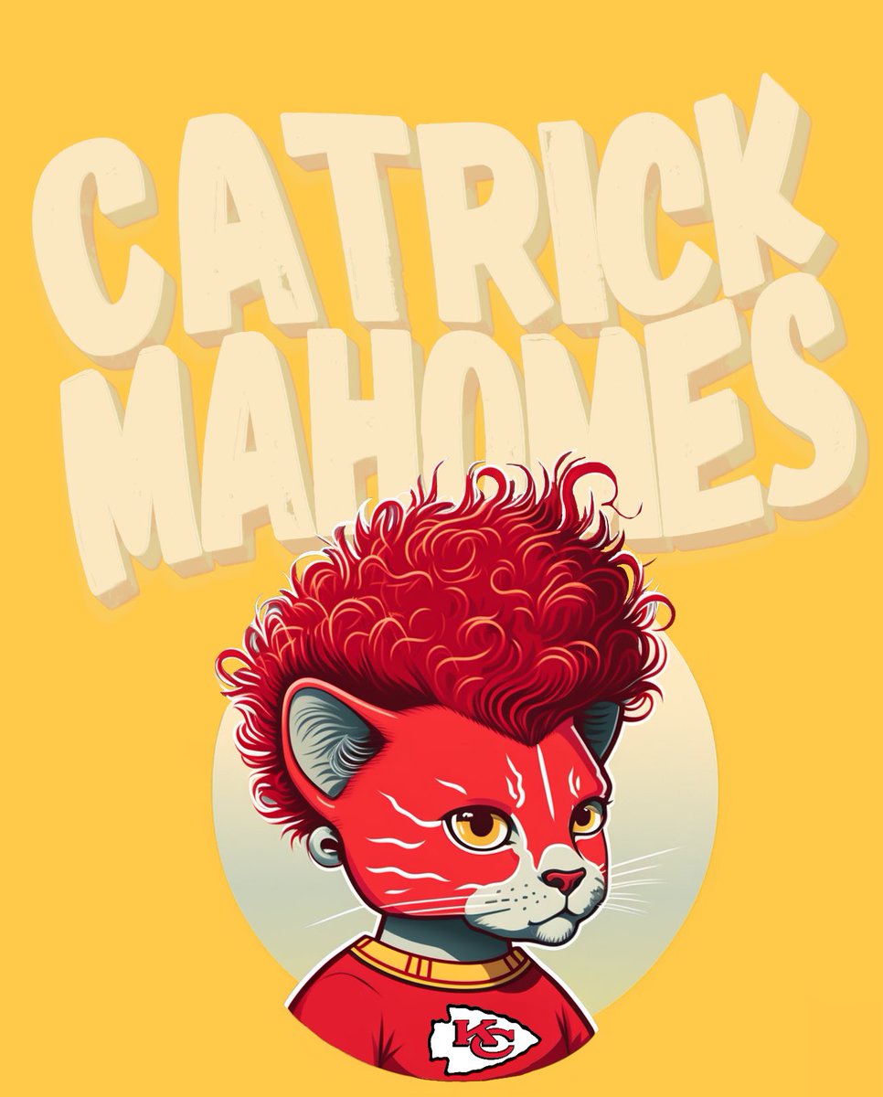 saradchambers's tweet photo. I’m not football fan, but I do love a good pun so I made this #digitalart to celebrate. Since @akachambo is such a massive @Chiefs fan, I’ll be rooting for @PatrickMahomes but we know I’m here for the snacks and commercials. #ChiefsKingdom https://t.co/VN0Zb7PzeB