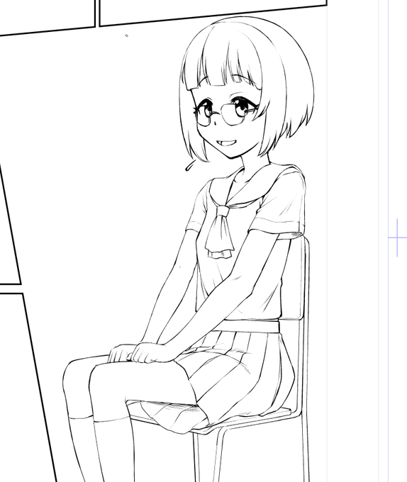 キャラデザこんなんかな…明日編集さんに相談しよ 