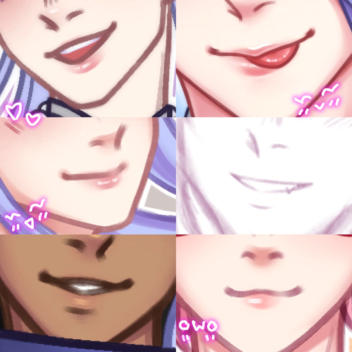 HoneyPvmpkin's tweet image. My style isn’t the most detailed one, but I do really enjoy drawing smiles/mouths!