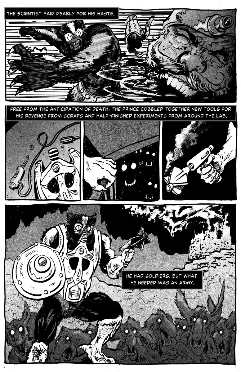 chrisacomics's tweet photo. Some pages from Stench of the Sea and Not Man Not Beast But Moss. My #motu #bootlegcomics that you can only get as a gift by joining my Patreon. See my talk about then here.
https://t.co/ZiQA3AwjFw https://t.co/l2oVFrAqVF