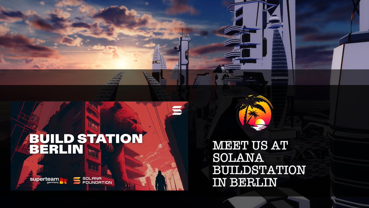 AmazingIslands's tweet photo. Meet us @Amazingislands at #Buildstation Berlin. 
A great coworking space for #Crypto created by the great @SuperteamDE and 
#Solana . 
Let’s talk about the #metaverse and #web3 .
Just DM us to be sure we are there.

#NFT #javascript #python #Rust #NodeJS 
#berlin #GRIZZLYTHON https://t.co/Rt3BO3qLN1