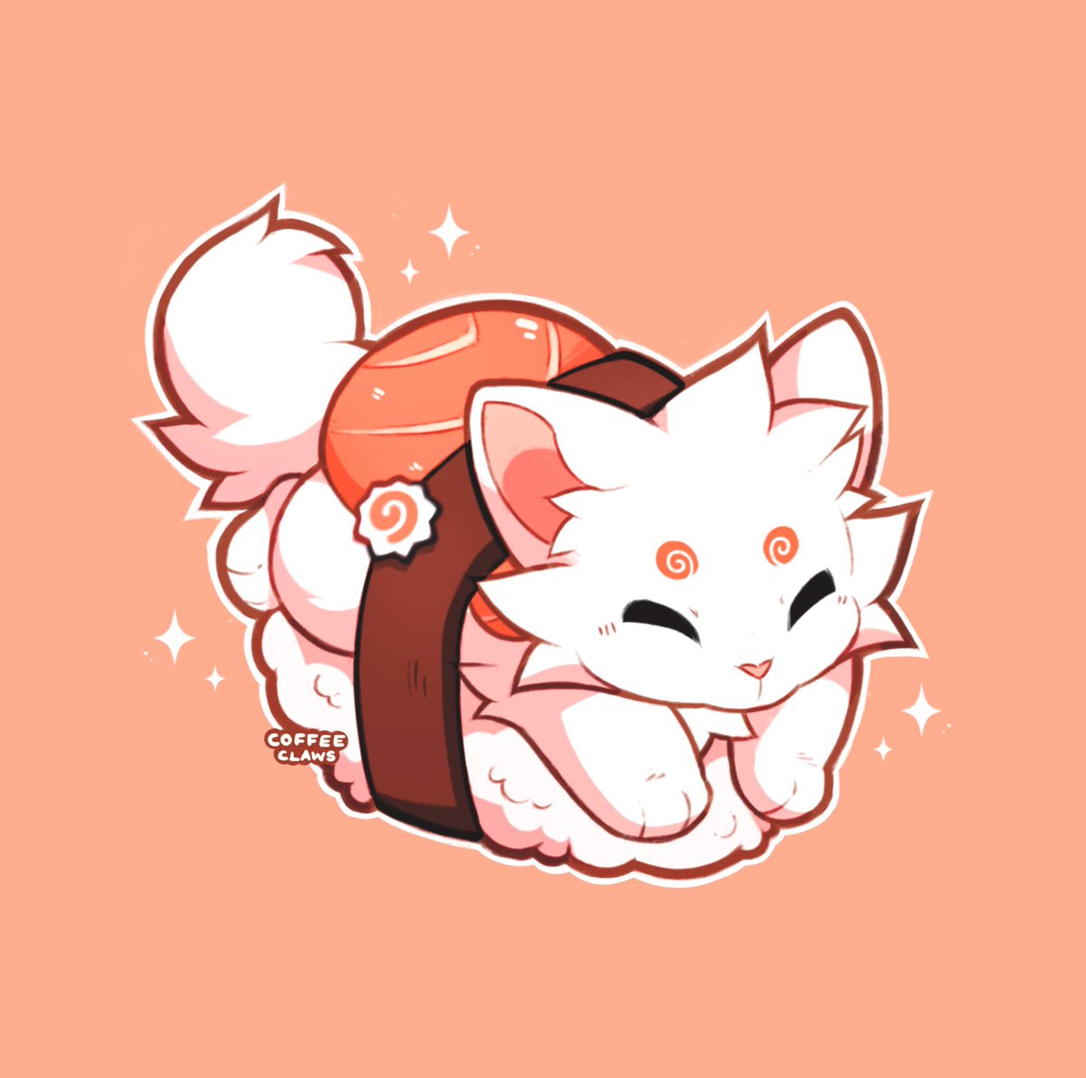 Coffeeclaws's tweet photo. Cat sushi 🍱🍣 (For cuddles, not consumption!) https://t.co/cILp0gPUBz