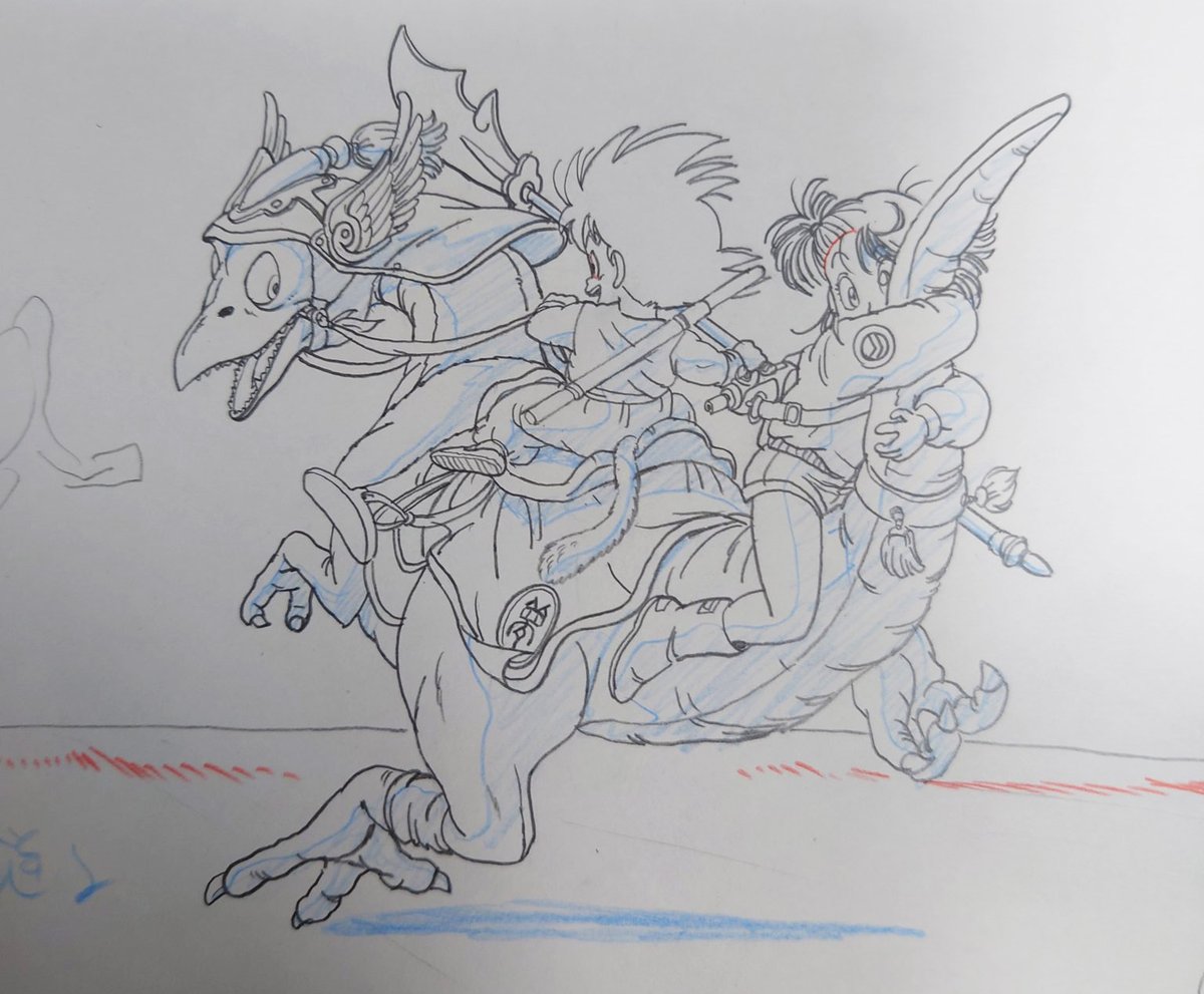 catsuka's tweet photo. I'm mesmerized by all the original drawings from "Dragon Ball" first animated series / OP / ED (1986) posted today by Yoshihiro Ueda @yoshihiro_anima (who was storyboarder / episode director on the show) ♥
https://t.co/cp1IkepXPk https://t.co/SHyLwOjuea