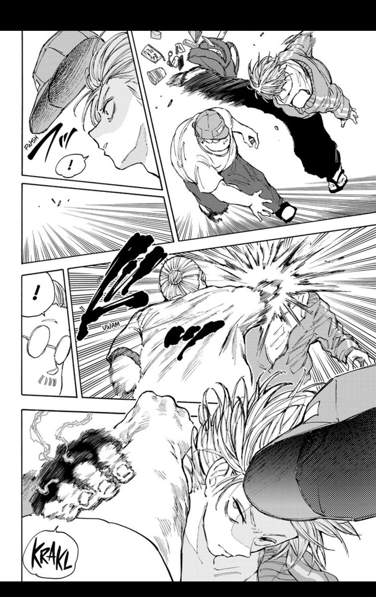 RenTheLost's tweet photo. I did not expect this from Shin he’s improved a ton. The story is progressing in an interesting way what is sakamoto hiding #SD106 https://t.co/K4YxSzXxyM