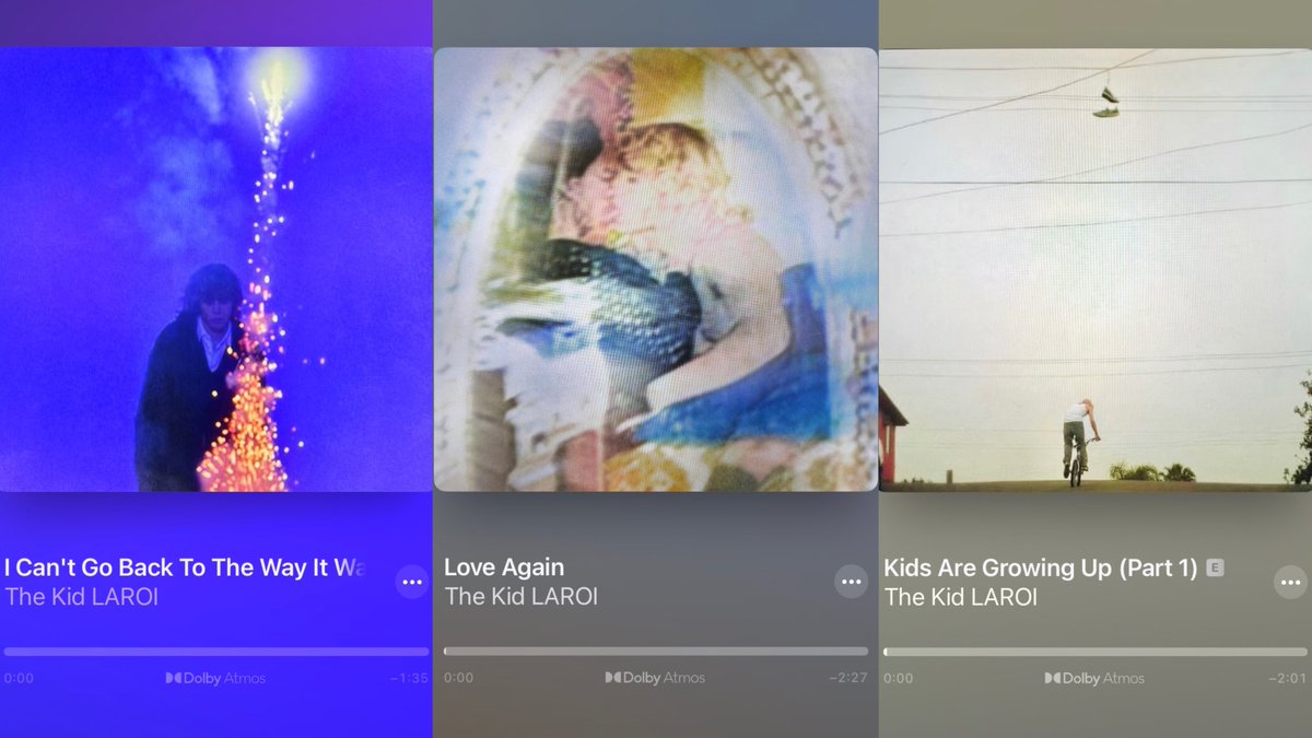 thekidlaroii's tweet photo. Out of these 3 songs in the 
lead up to THE FIRST TIME..

Which one is your favorite? https://t.co/WZVTpZyWah