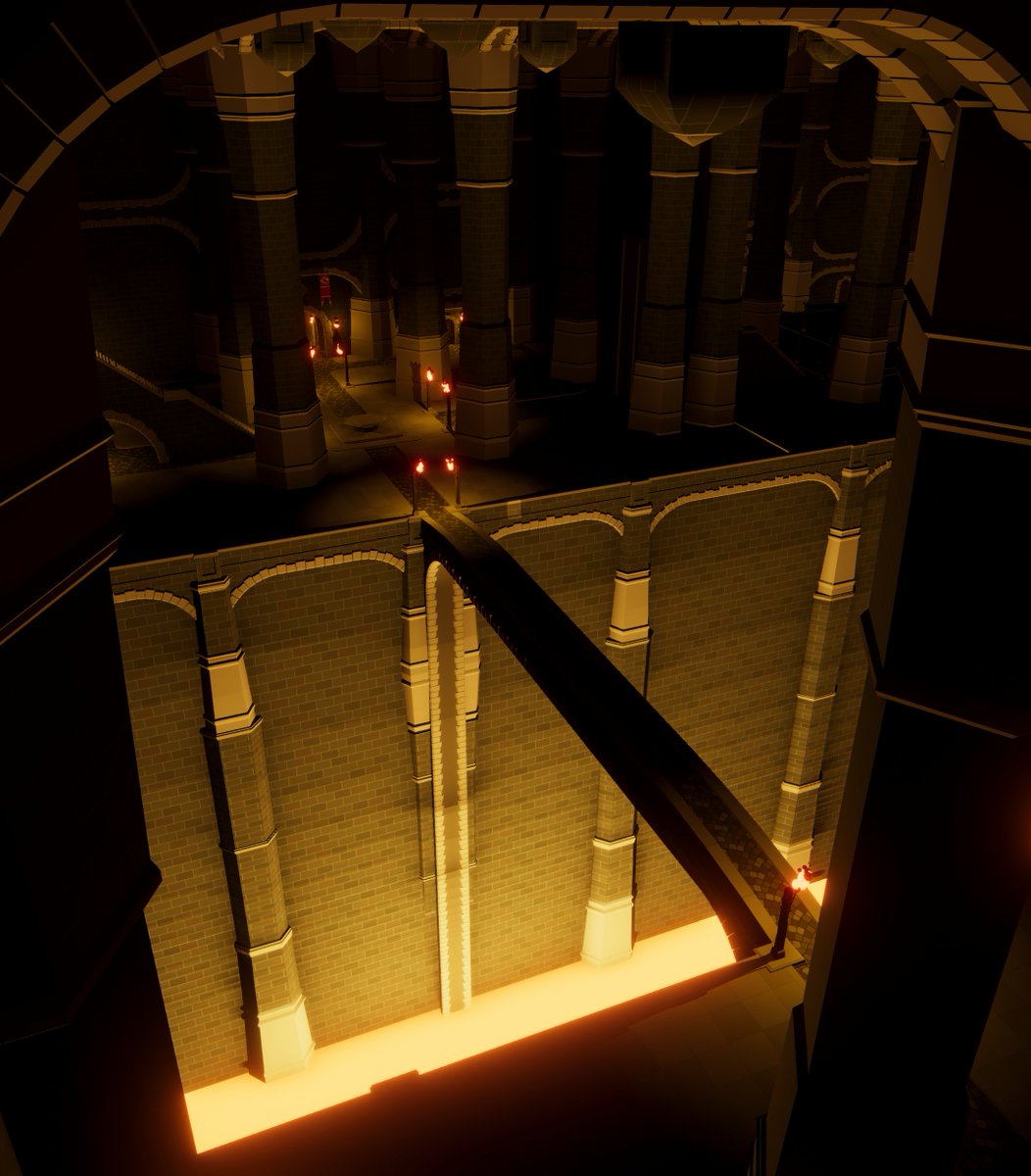 How about a #lowpoly dungeon bridge?
Another one of the many bridges you could build using assets from my upcoming Low-Poly Fortified Stone Bridges asset pack.

#indiedev #indiedeveloper