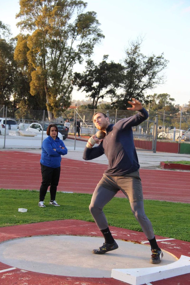 BradleyMifsud's tweet photo. Winter National championships 2023 🇲🇹 
Double national champion!
-Discus 🥇
-Shot 🥇
Decent performance in my main discipline of the discus throw (52.66m)

Thanks to
My family
My personal coach @GencDapi  and Armando Devincentis

Next toss will be in Germany🇩🇪 💪 https://t.co/crPUYvWnmI