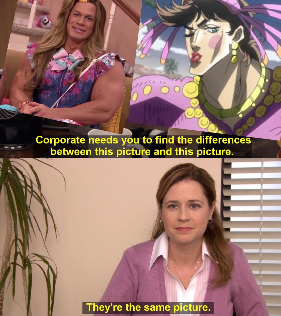 prakhar441's tweet photo. Petition for John Cena to play Joseph Joestar in live action Jojo's Bizarre adventures https://t.co/tEVTRUurPW