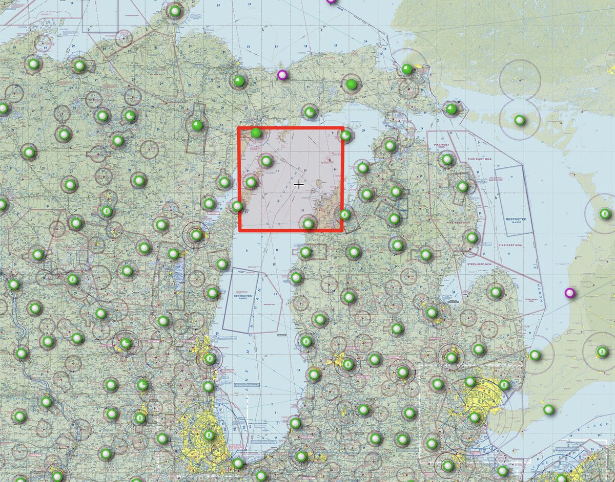 BREAKING: The FAA has closed the airspace over parts of Lake Michigan for “national defense” purposes.