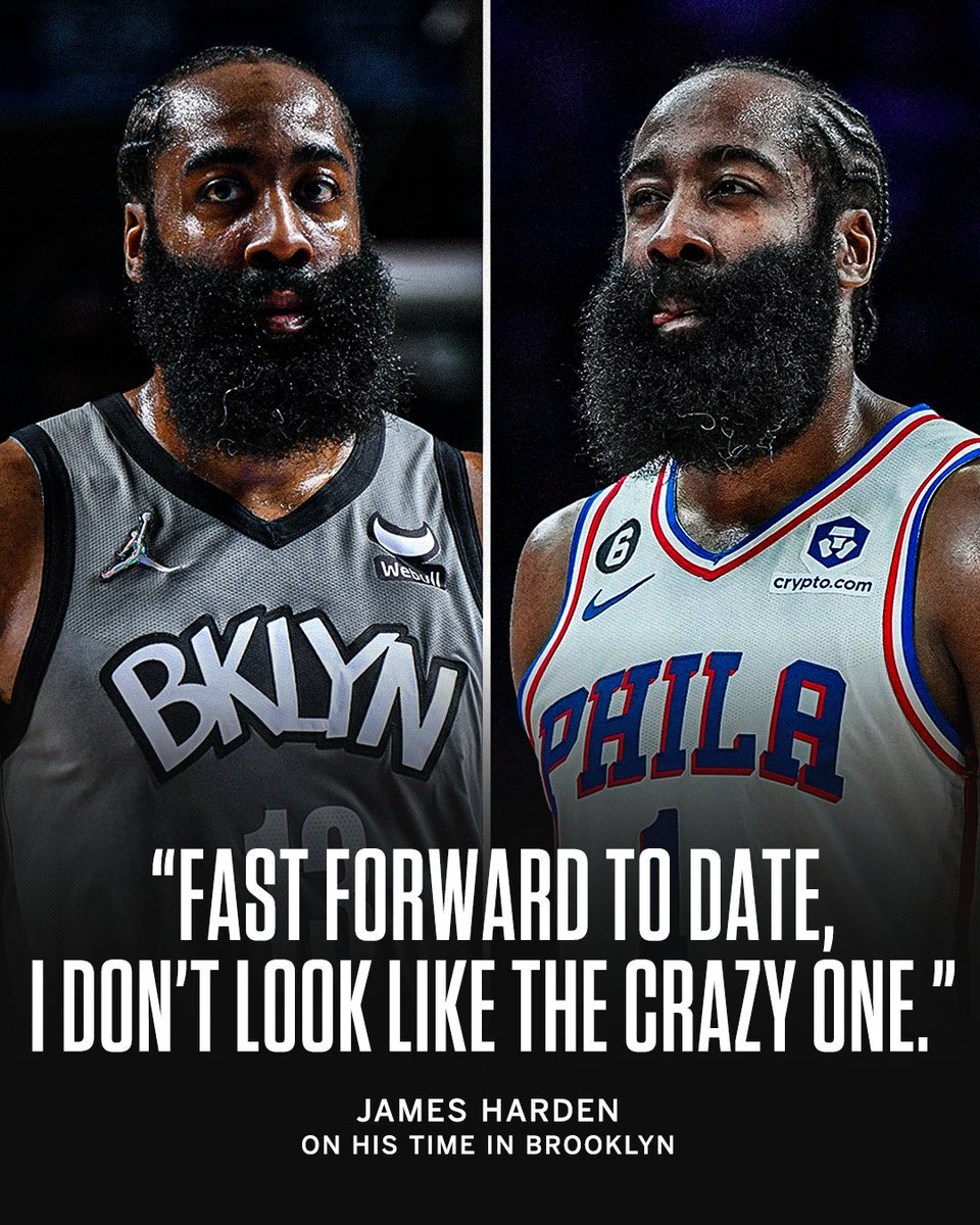 Harden says he doesn't look crazy after Nets' Durant, Irving trades