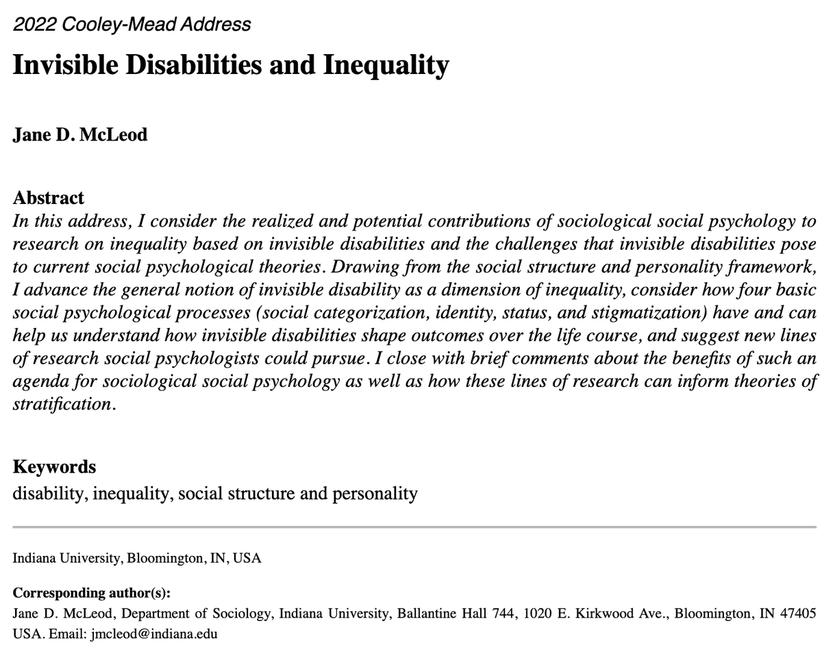 Social Psychology Quarterly tweet media