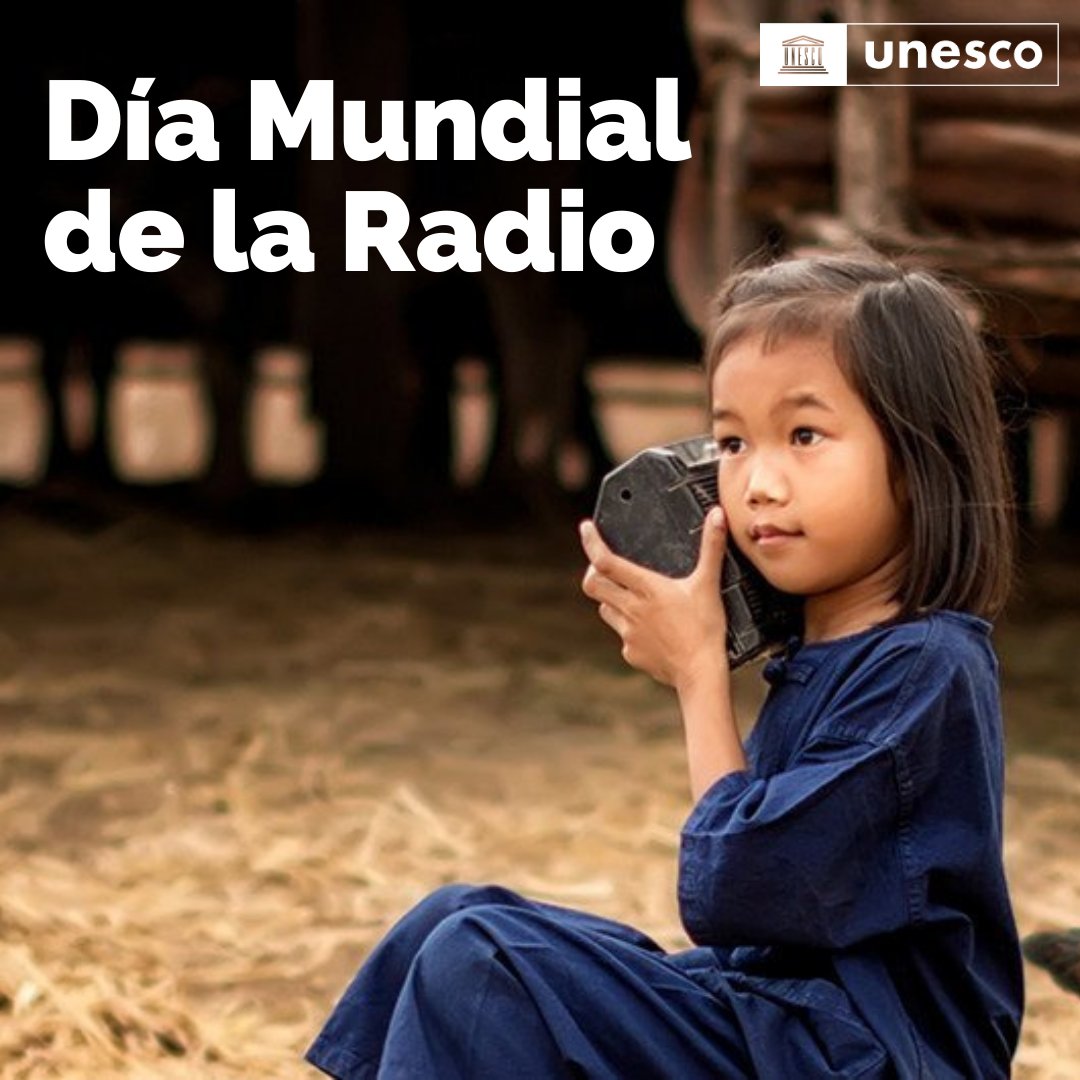 En un mundo cada vez más fragmentado, la radio aporta esperanza.

La #radio fomenta el diálogo y da voz a la diversidad. Es clave para tender puentes y promover la #paz ☮️.

El 13 de febrero es el #DíaMundialDeLaRadio.
on.unesco.org/390PMaJ
