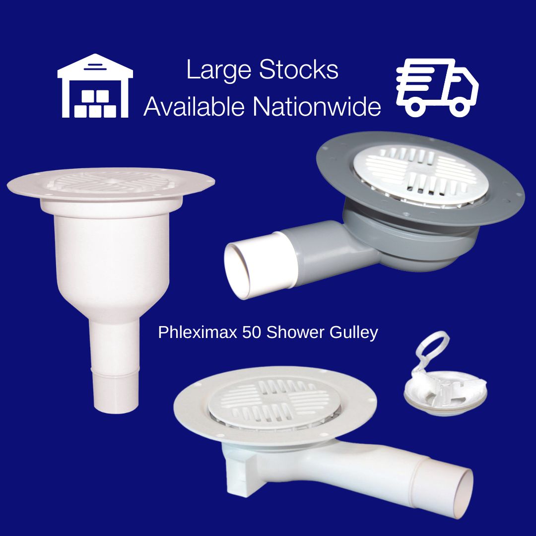 🚚 Huge stocks available of our Phleximax 50 shower gulley nationwide 📦 

👉🏼48 litres per minute flow rate
👉🏼Adapter supplied 
👉🏼NOOD no-odour water trap 
👉🏼Mechanical trap 

Enquire now: ow.ly/PaRz50MzShw 

#gulley #shower #showers #bathroom #bathroomdesign #bathroomdecor
