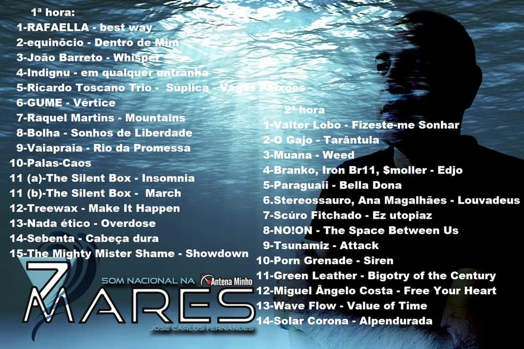 jcfernsndes250's tweet photo. Play-list programa 103 Sete Mares - Som Nacional Antena Minho em 106 e https://t.co/nHOp7yBz9Y, sábados as 15 e as 17 horas horas.
Disponível em podcast:
1ª hora: https://t.co/DNjDSshaXc
2ª hora: https://t.co/zx8OewDKQJ https://t.co/kxf1BNo7Ka